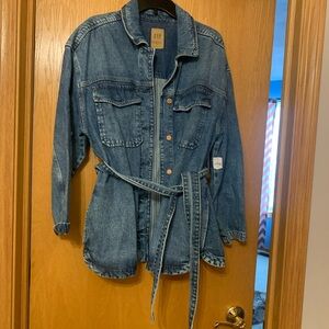 GAP Belted Blue Jean Jacket for Women